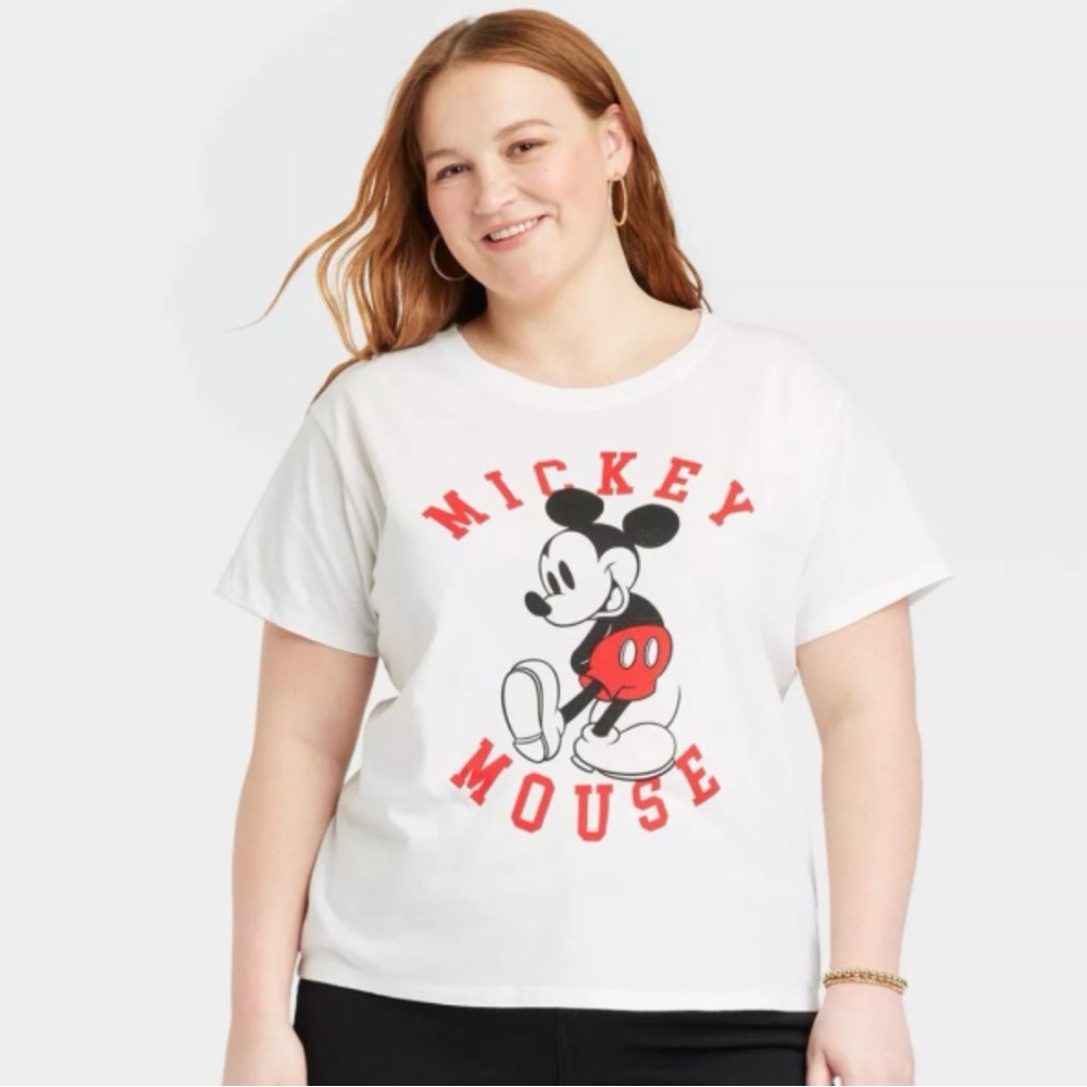 White Mickey Mouse Graphic T-Shirt Women’s Size XXL